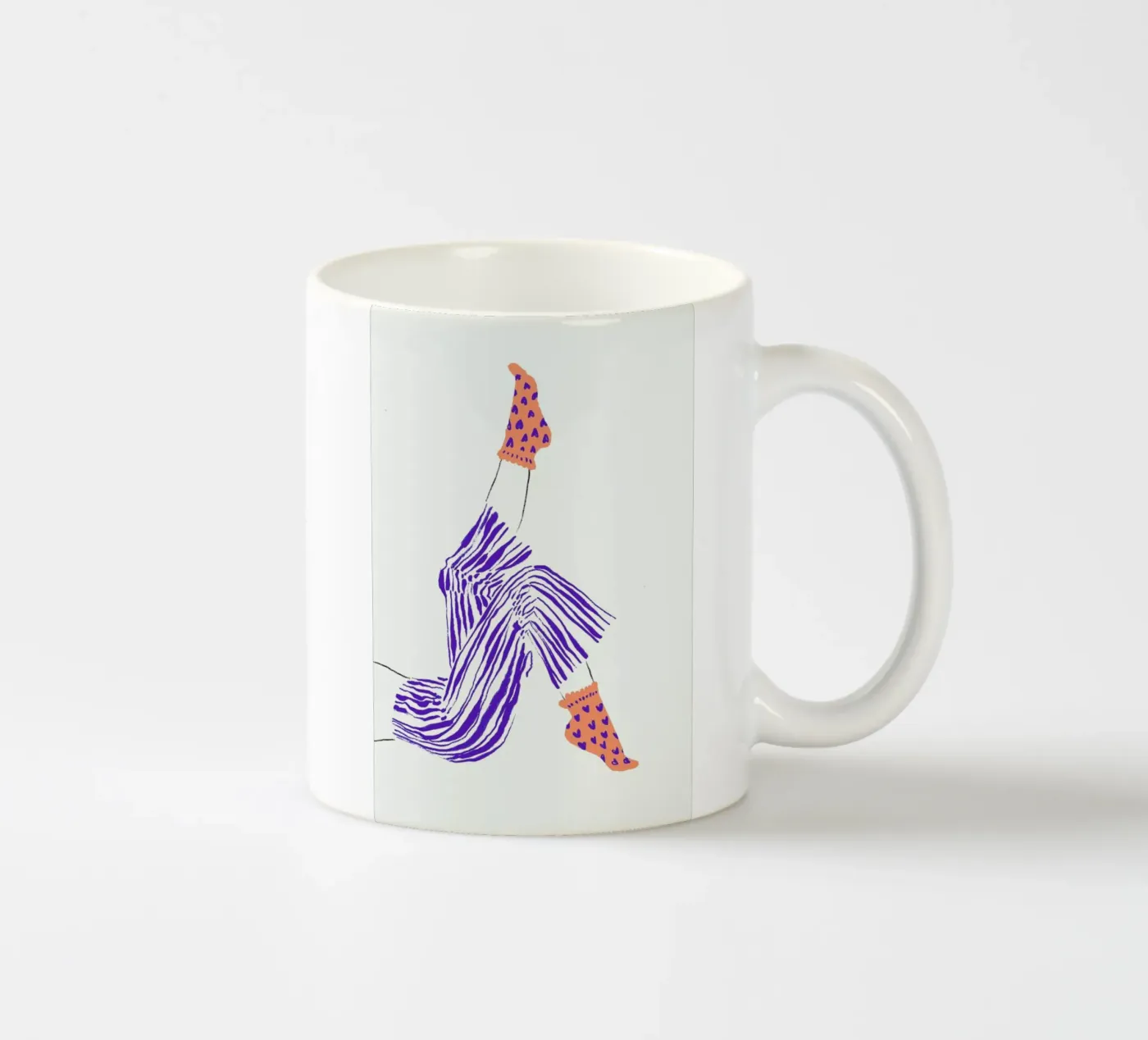 Kick Back ceramic mug by Graphite