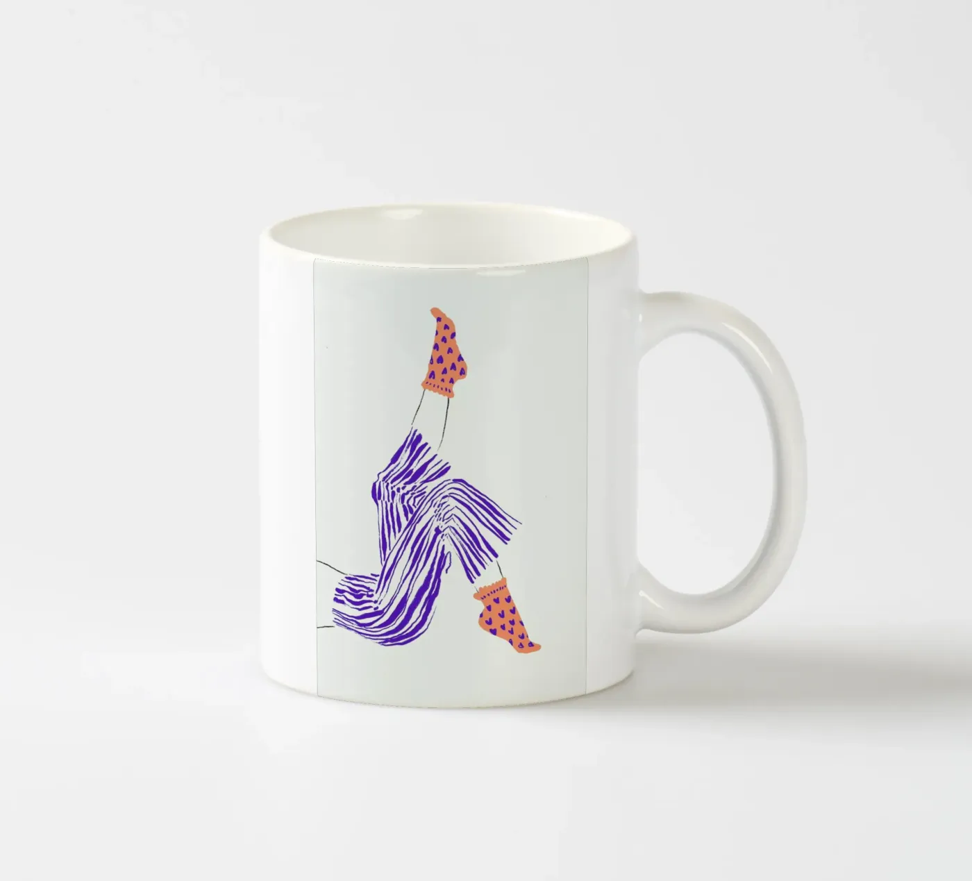 Kick Back ceramic mug by Graphite