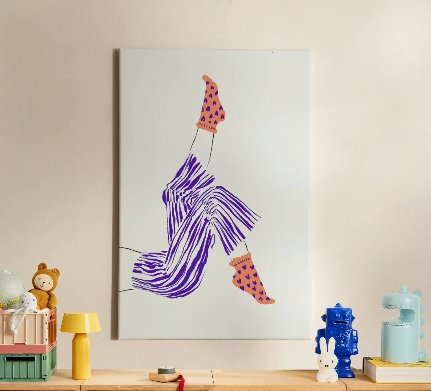 Kick Back canvas by Graphite