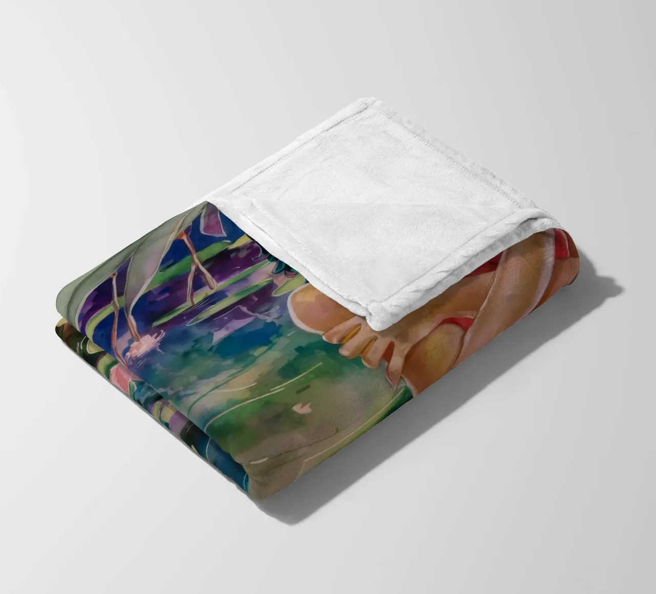 Il loto abbraccia l'enigma coperta in pile da Infinite Chroma