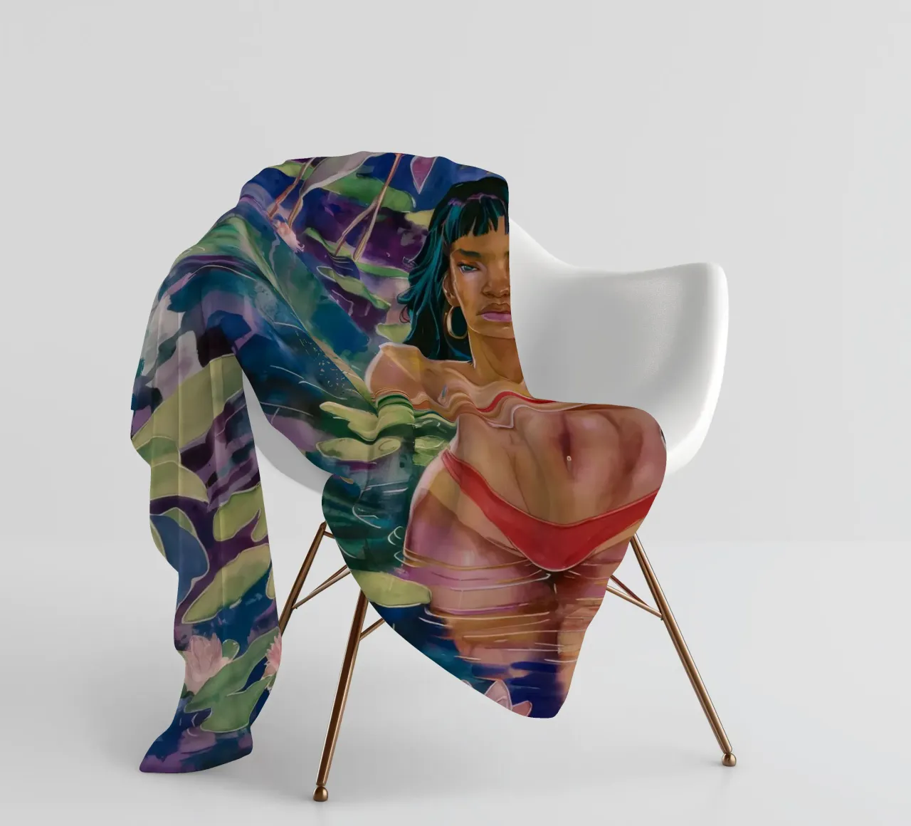Il loto abbraccia l'enigma coperta in pile da Infinite Chroma