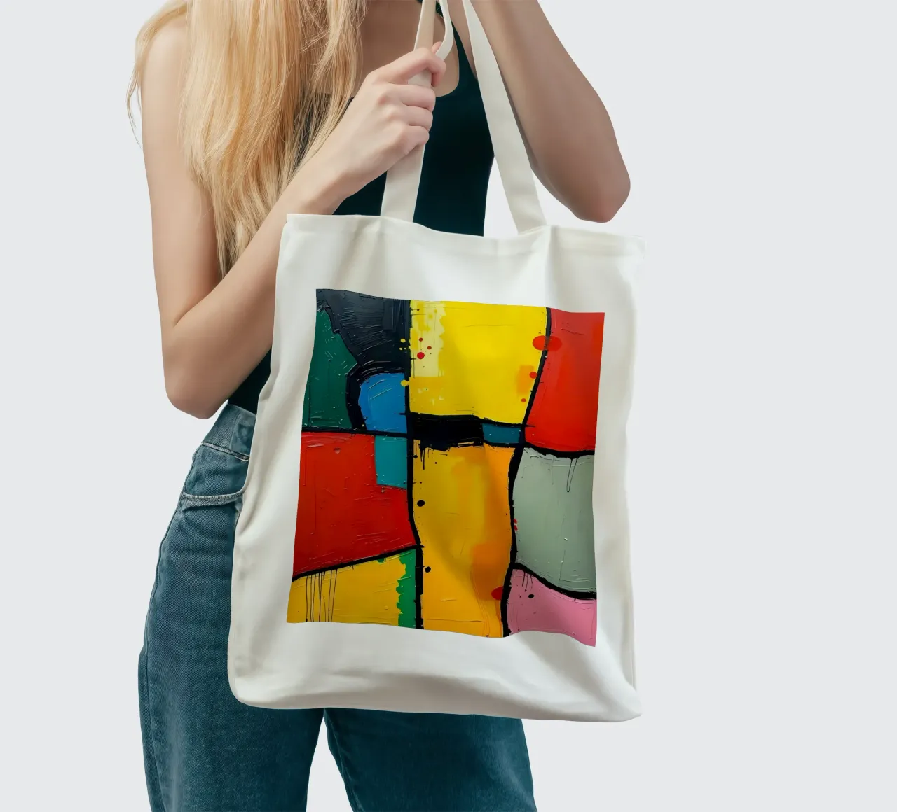 Pittura_A_1 borsa in juta da Farb- und Blütenzauber by LK