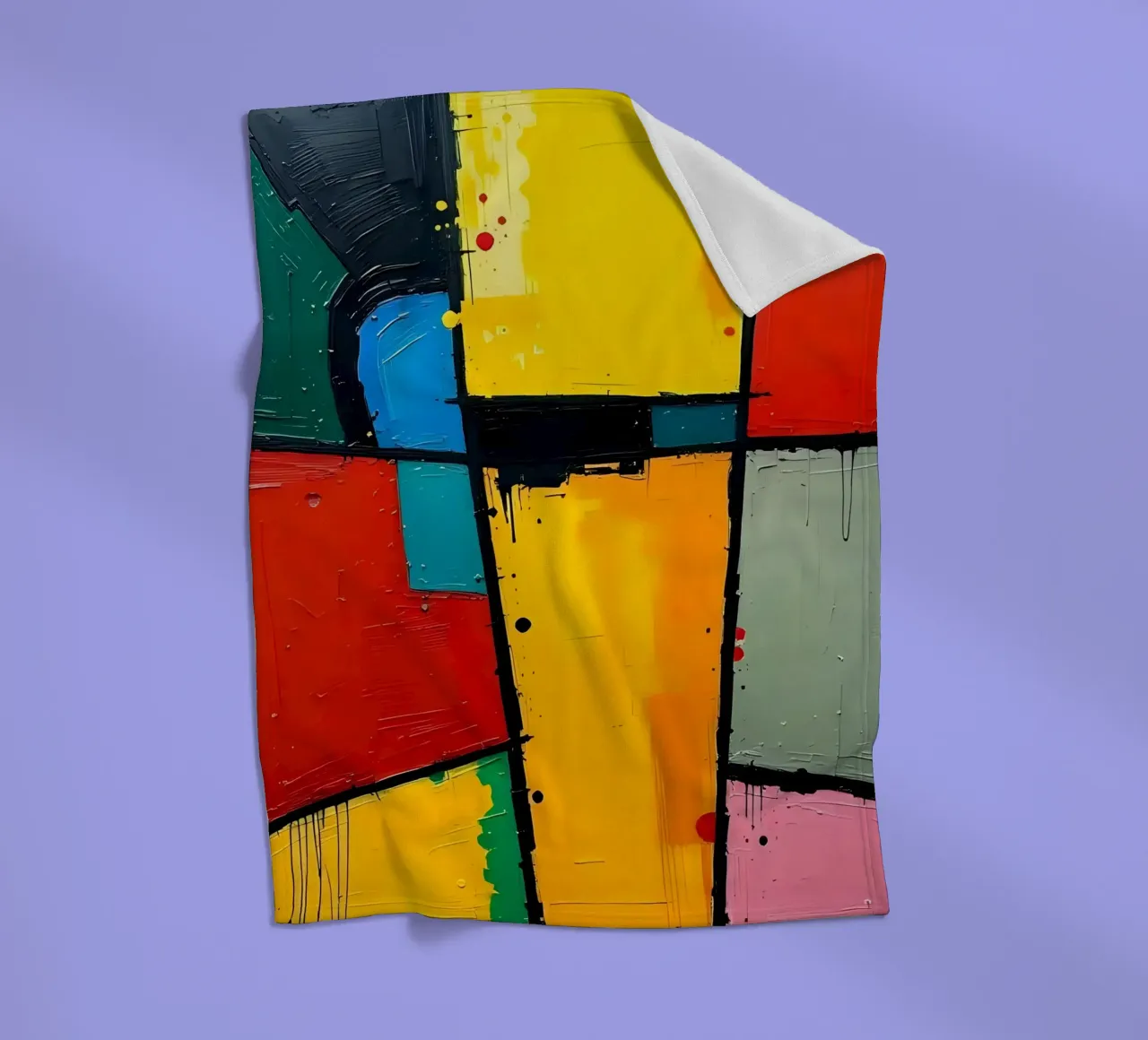 Pittura_A_1 coperta in pile da Farb- und Blütenzauber by LK