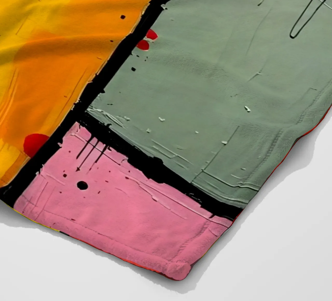 Pittura_A_1 coperta in pile da Farb- und Blütenzauber by LK