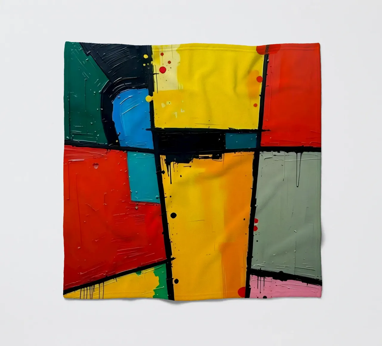 Pittura_A_1 coperta in pile da Farb- und Blütenzauber by LK
