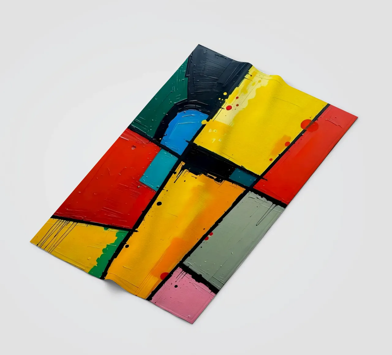 Pittura_A_1 coperta in pile da Farb- und Blütenzauber by LK