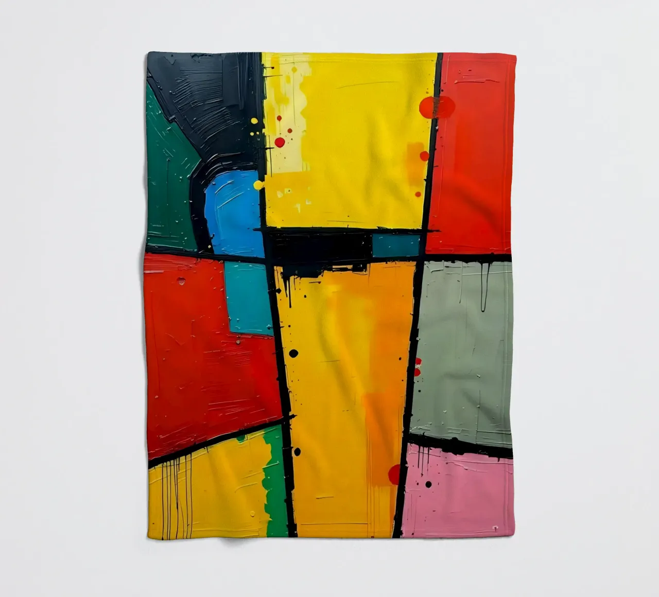 Pittura_A_1 coperta in pile da Farb- und Blütenzauber by LK