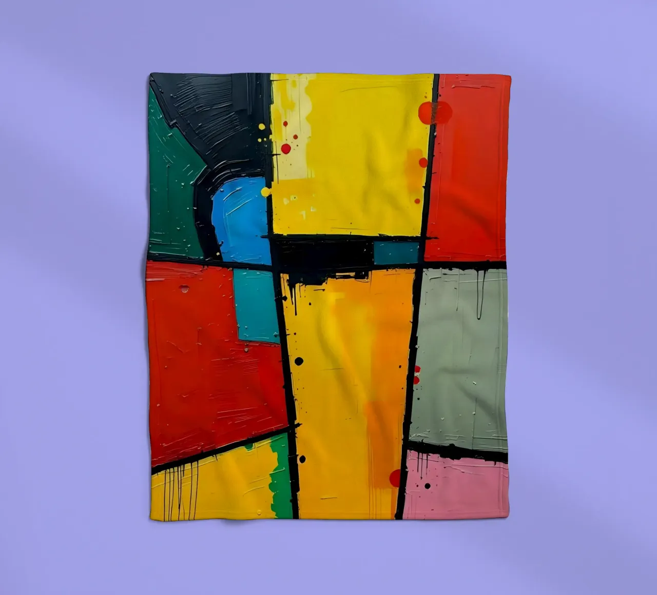 Pittura_A_1 coperta in pile da Farb- und Blütenzauber by LK