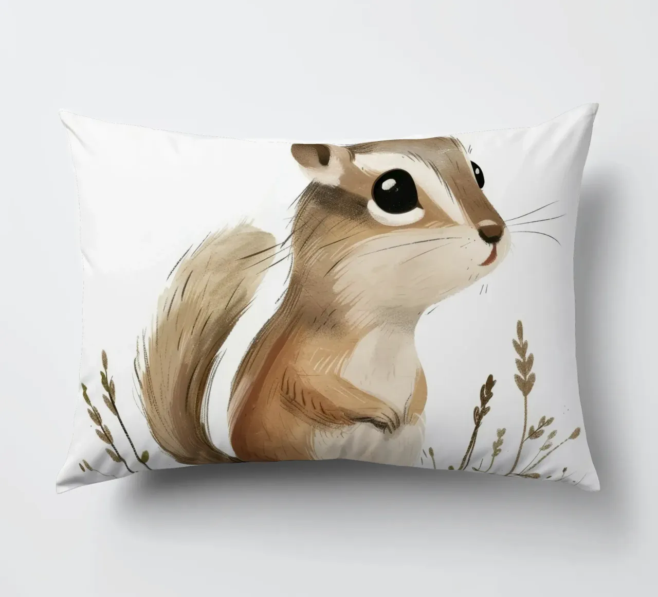 Scoiattolo nei prati tranquilli cuscino da DesignDoodle