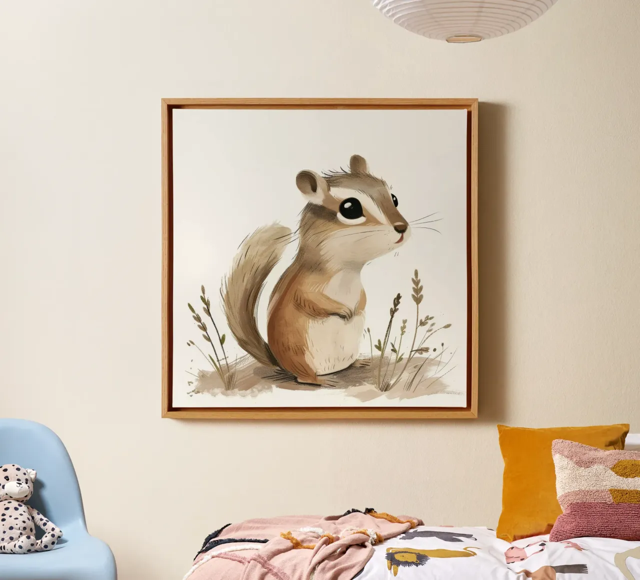 Eekhoorn in rustige weiden canvas van DesignDoodle