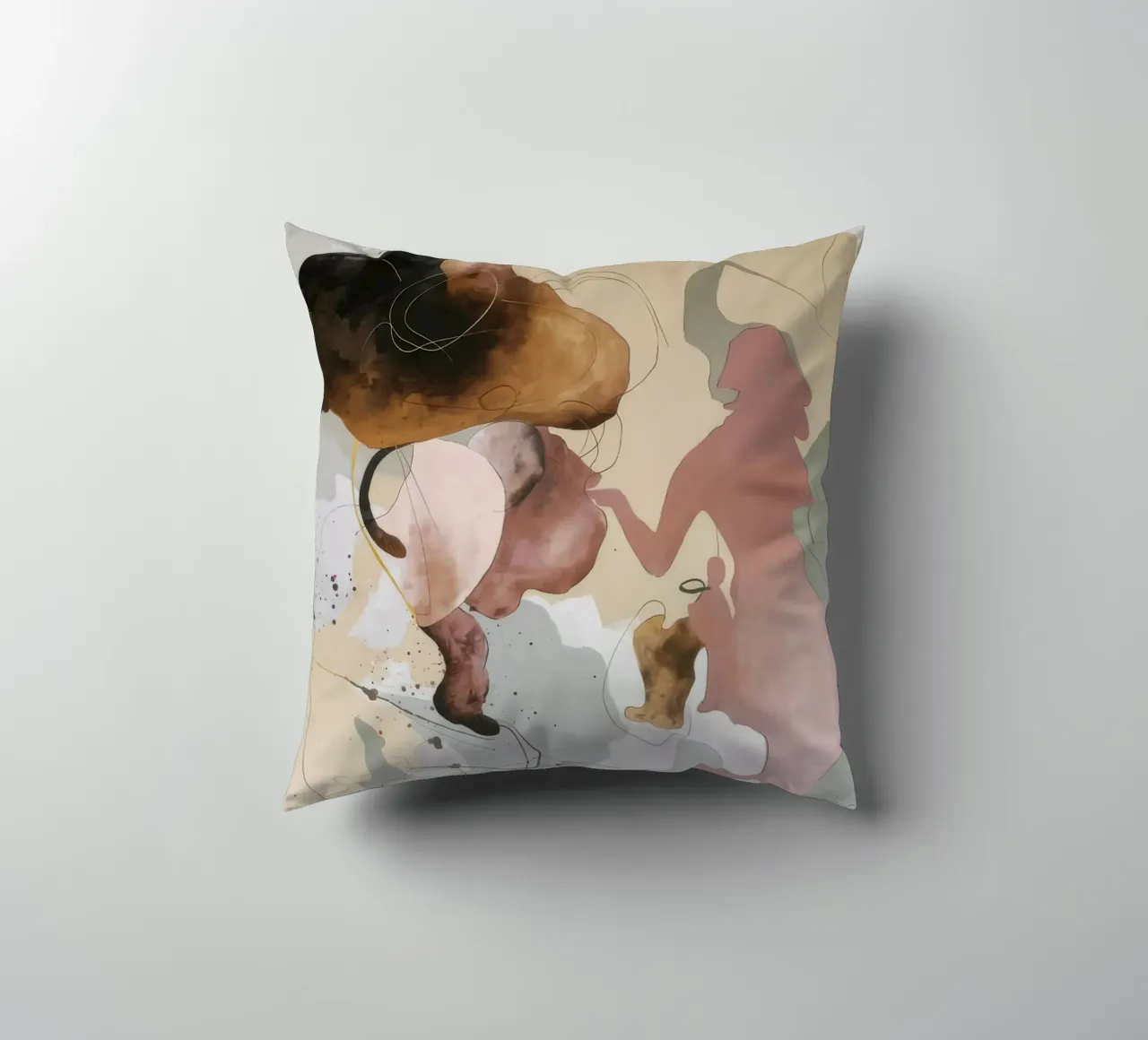 Ethereal Bloom Construct decorative cushion by Dream Spectrum