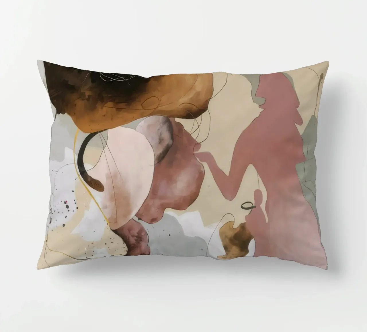 Ethereal Bloom Construct decorative cushion by Dream Spectrum