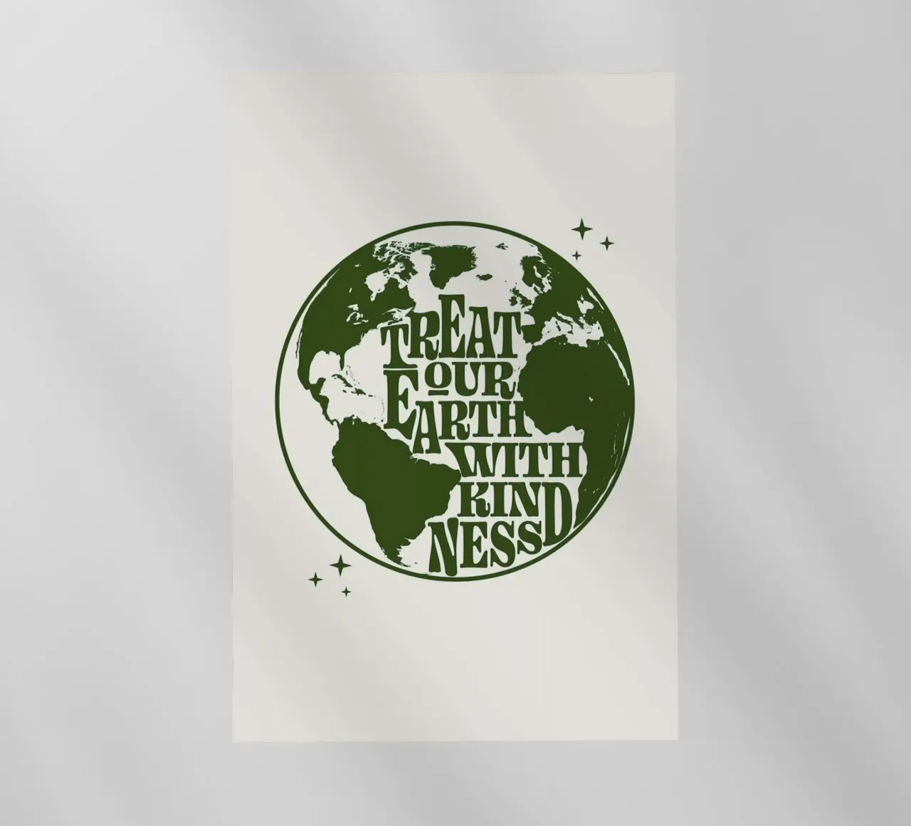 Treat Our Earth With Kindness pellicola backlit da cafelab