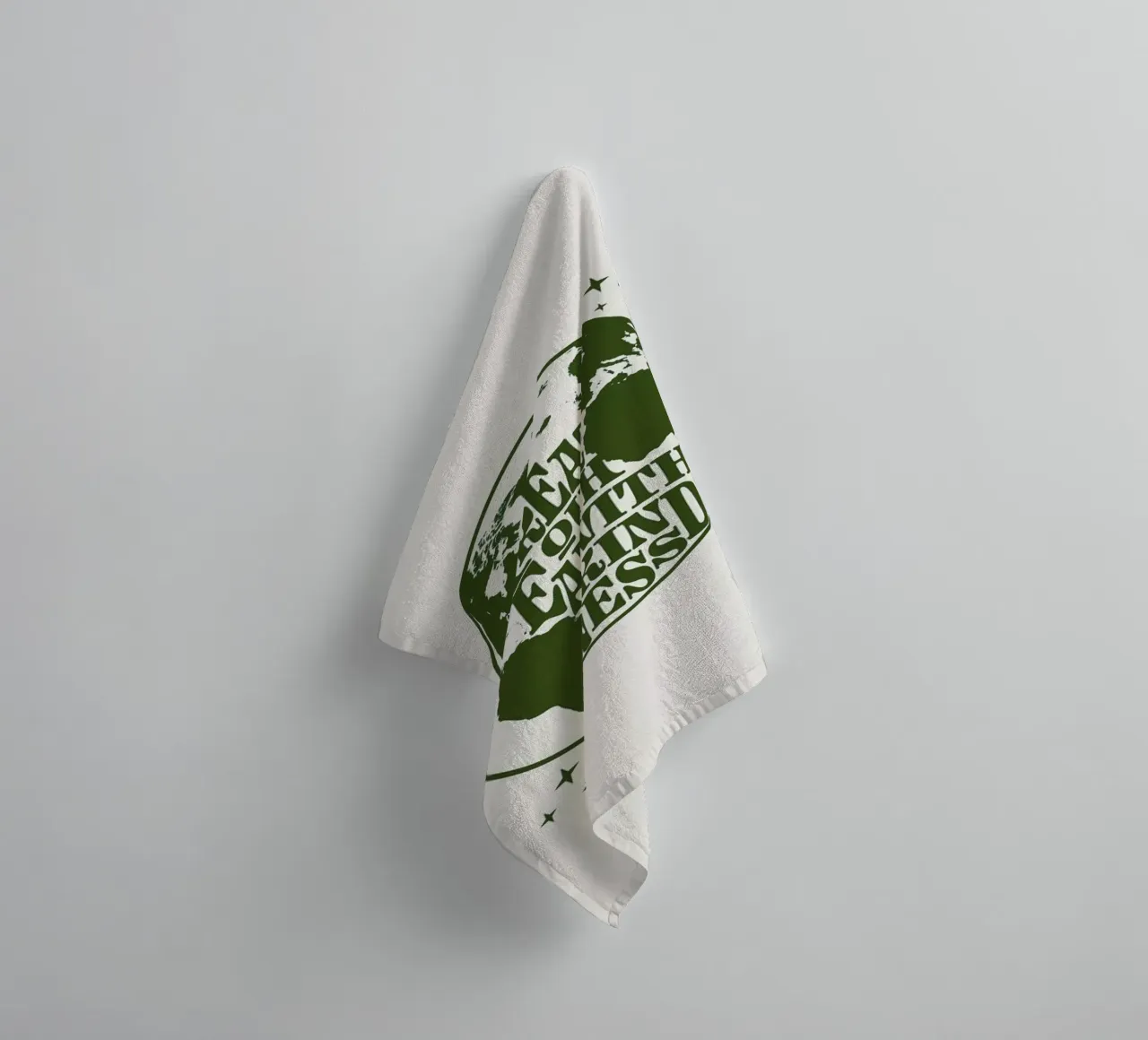 Treat Our Earth With Kindness towel by cafelab