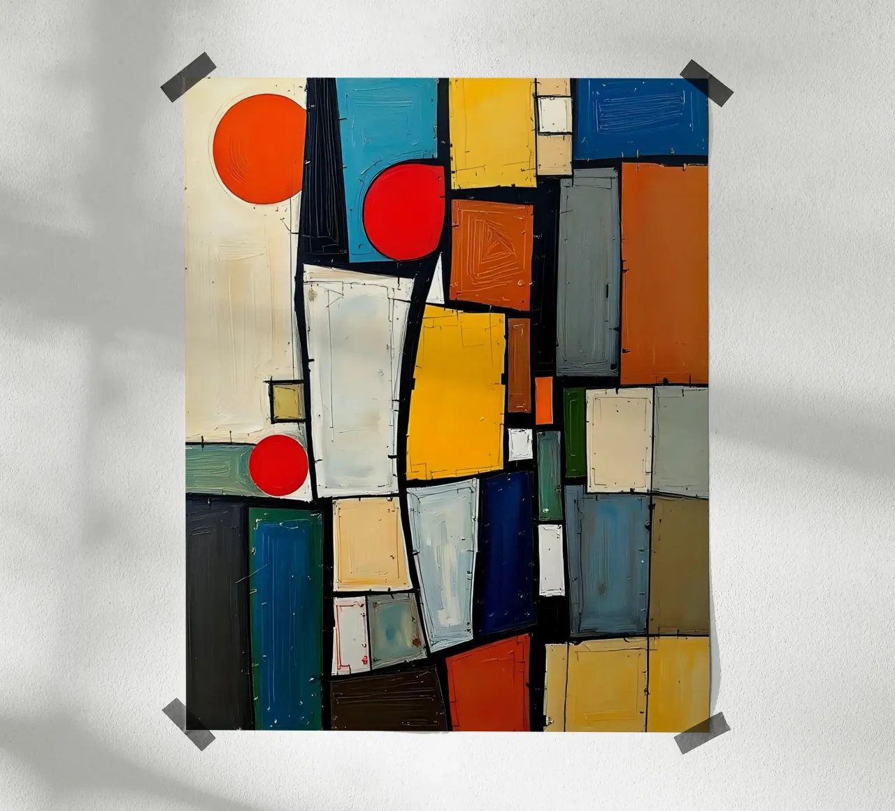 Pittura_A_3 poster con telaio in alluminio da Farb- und Blütenzauber by LK