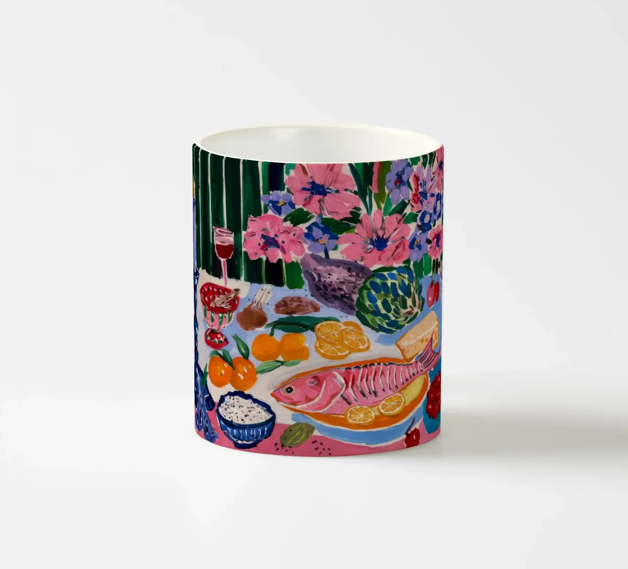 Festa opulenta in fiore tazza in ceramica da Infinite Chroma