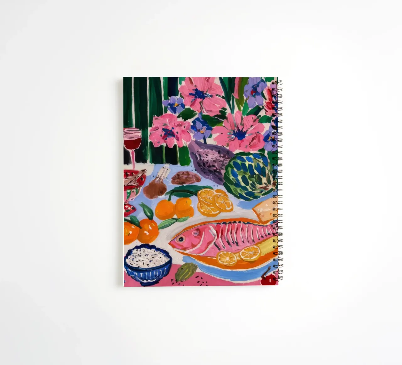 Opulent Feast Bloom spiral notebook by Infinite Chroma