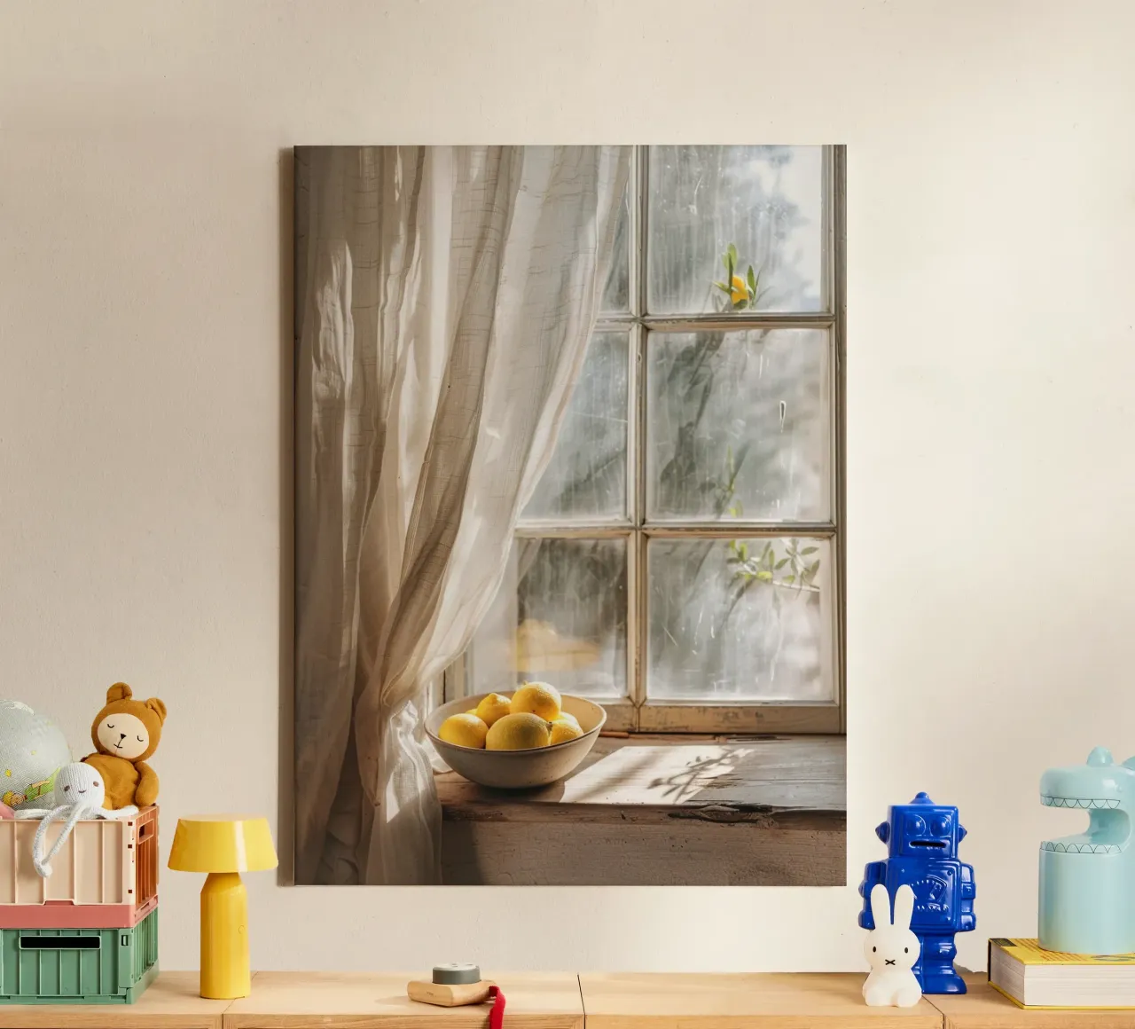 Lemon Light tela con Cornice a cassetta da lieblu