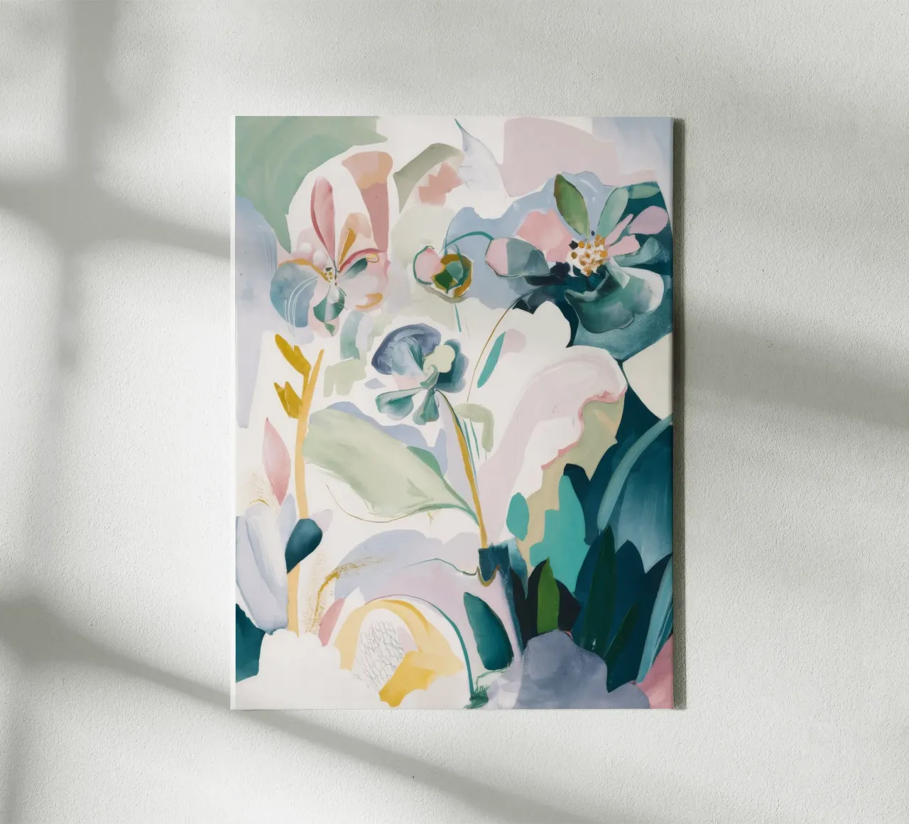 Pastel Petal Reverie canvas met Baklijst van Dream Spectrum