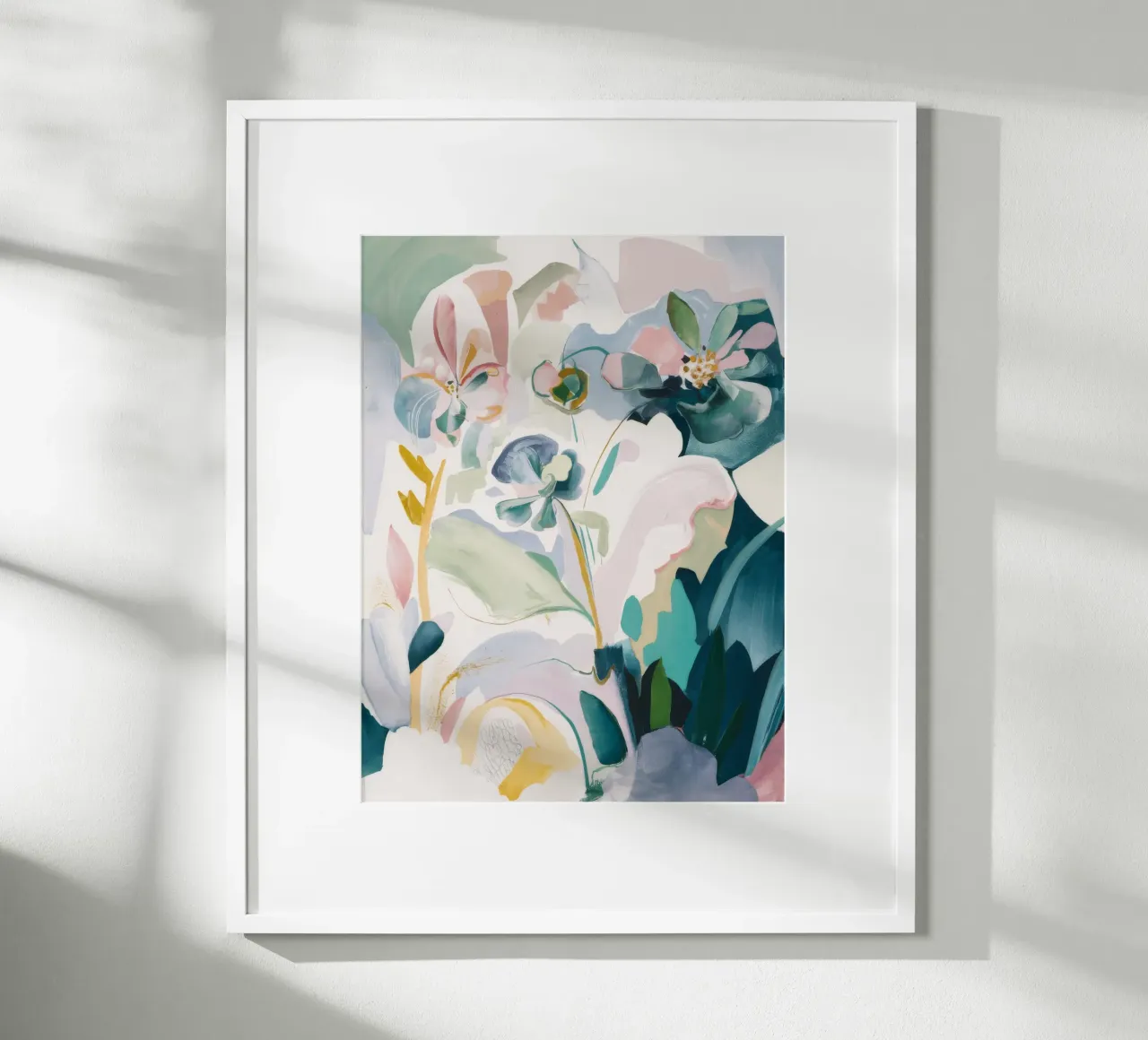 Riverbero di petali pastello poster da Dream Spectrum