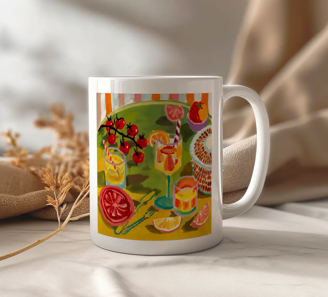 Zeste di agrumi del mattino tazza in ceramica da Infinite Chroma