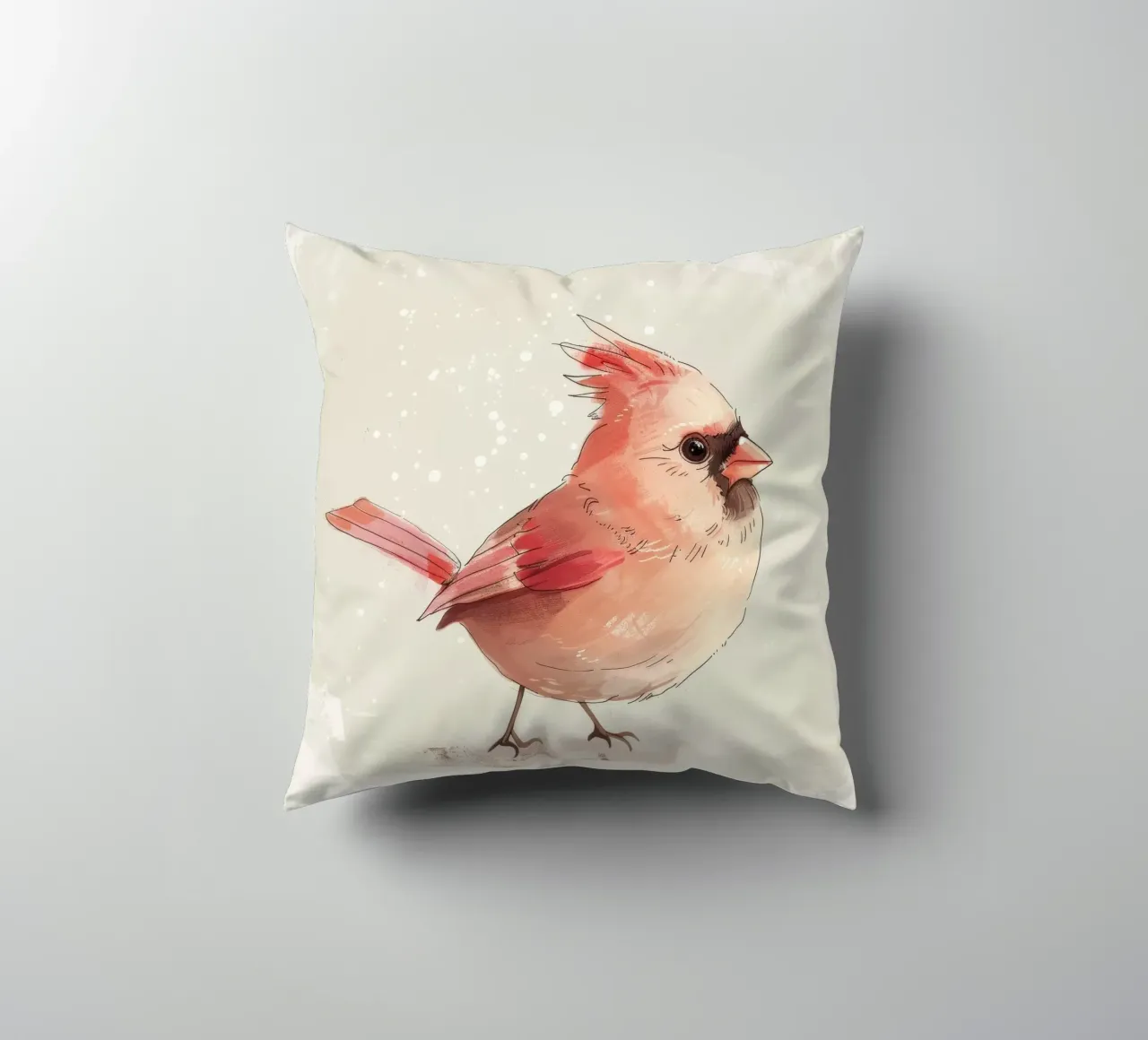 Cardinale del Nord: Un tocco di rosso cuscino da DesignDoodle