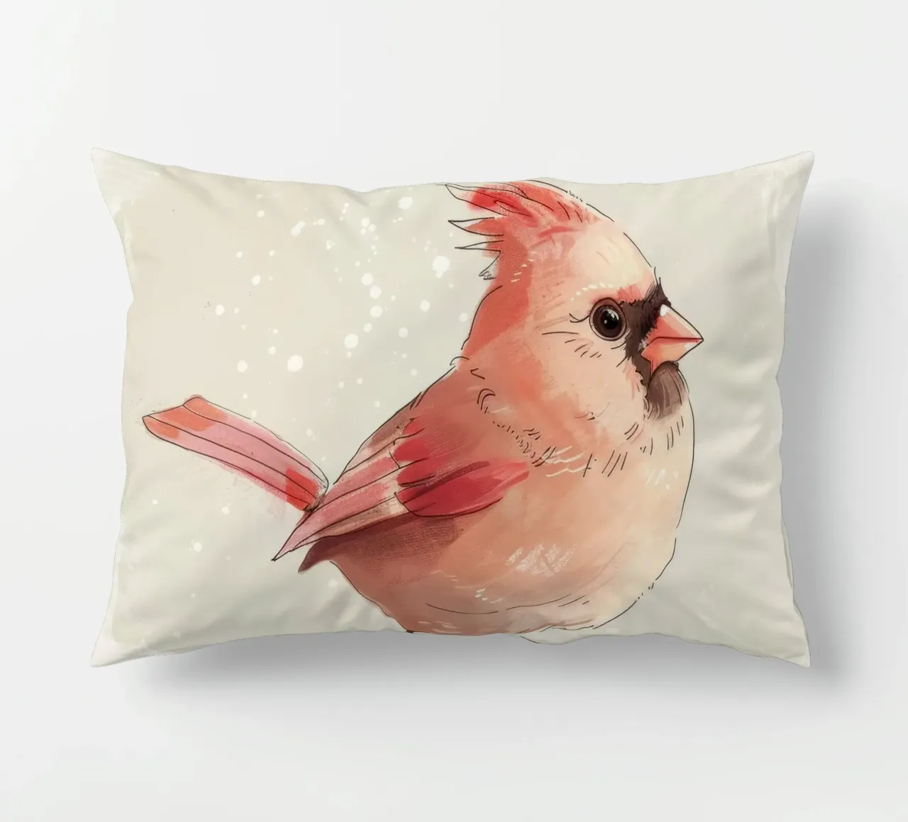 Cardinale del Nord: Un tocco di rosso cuscino da DesignDoodle