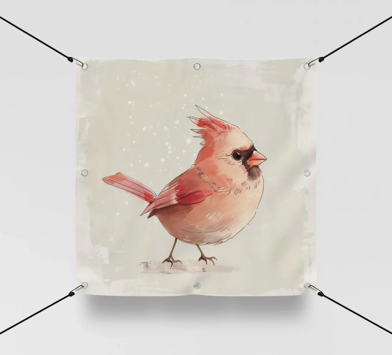 Cardinale del Nord: Un tocco di rosso telo in pvc da DesignDoodle