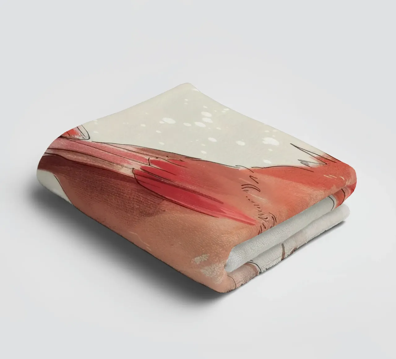 Cardinale del Nord: Un tocco di rosso asciugamano da bagno da DesignDoodle