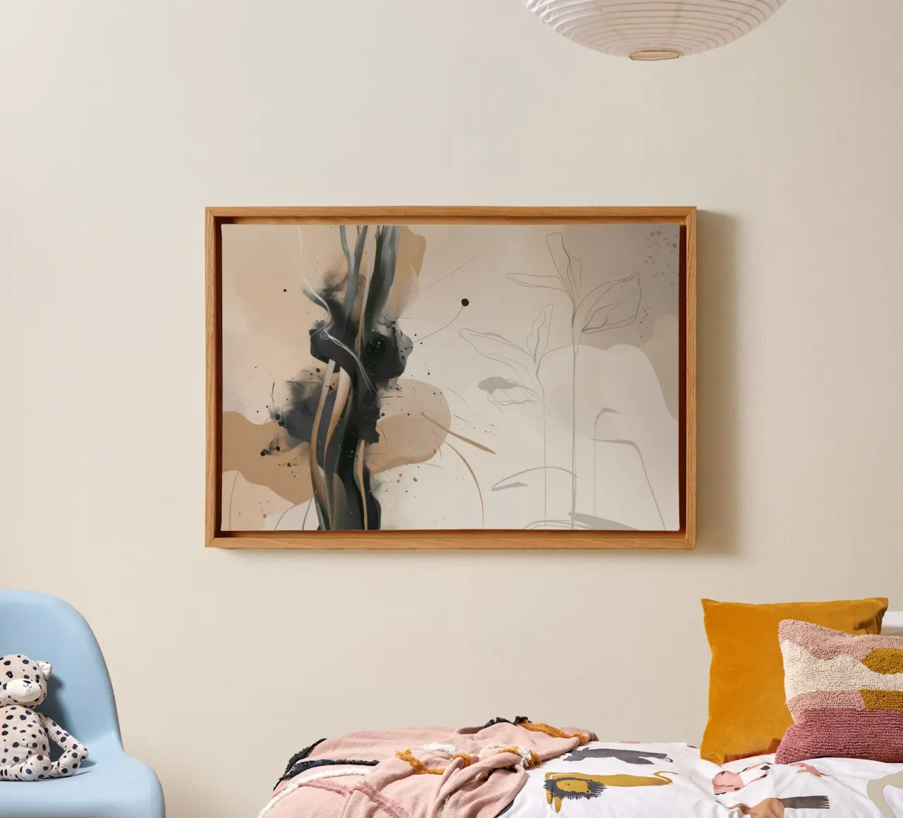 Fluisterend riet Mirage canvas met Baklijst van Dream Spectrum