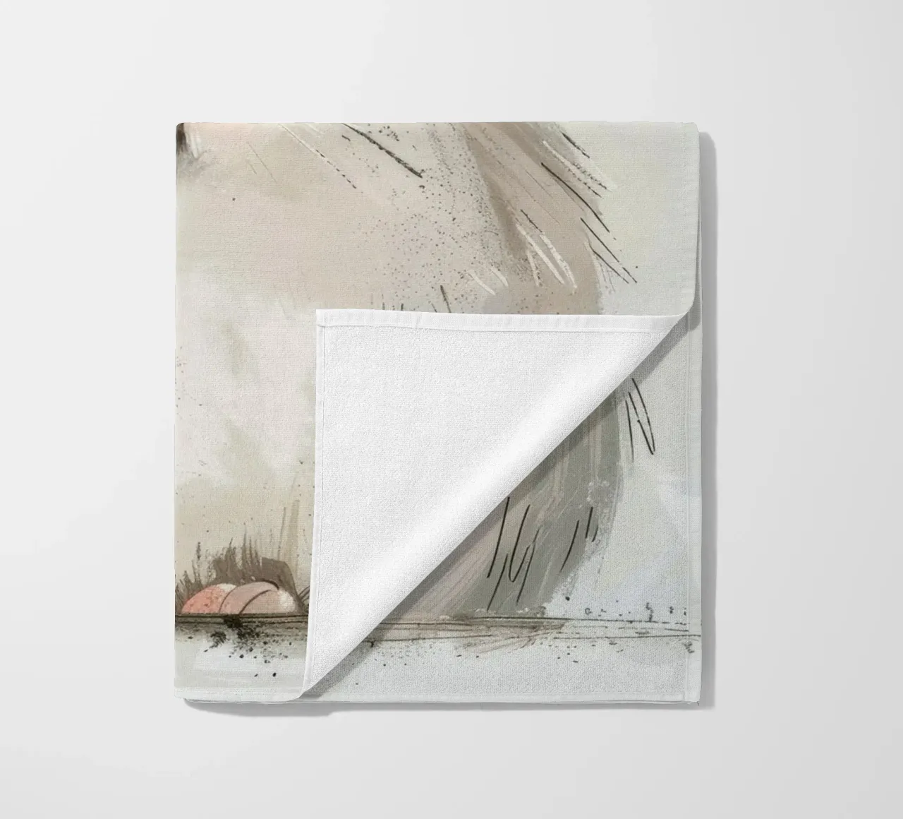 Grey Guinea Pig: Soft and Fluffy beach towel by DesignDoodle