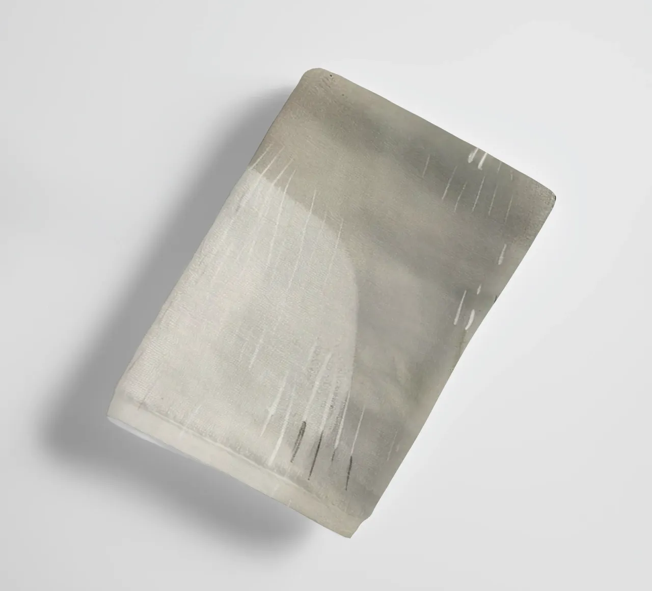 Mysterious Grey Cat in Modern Art towel by DesignDoodle