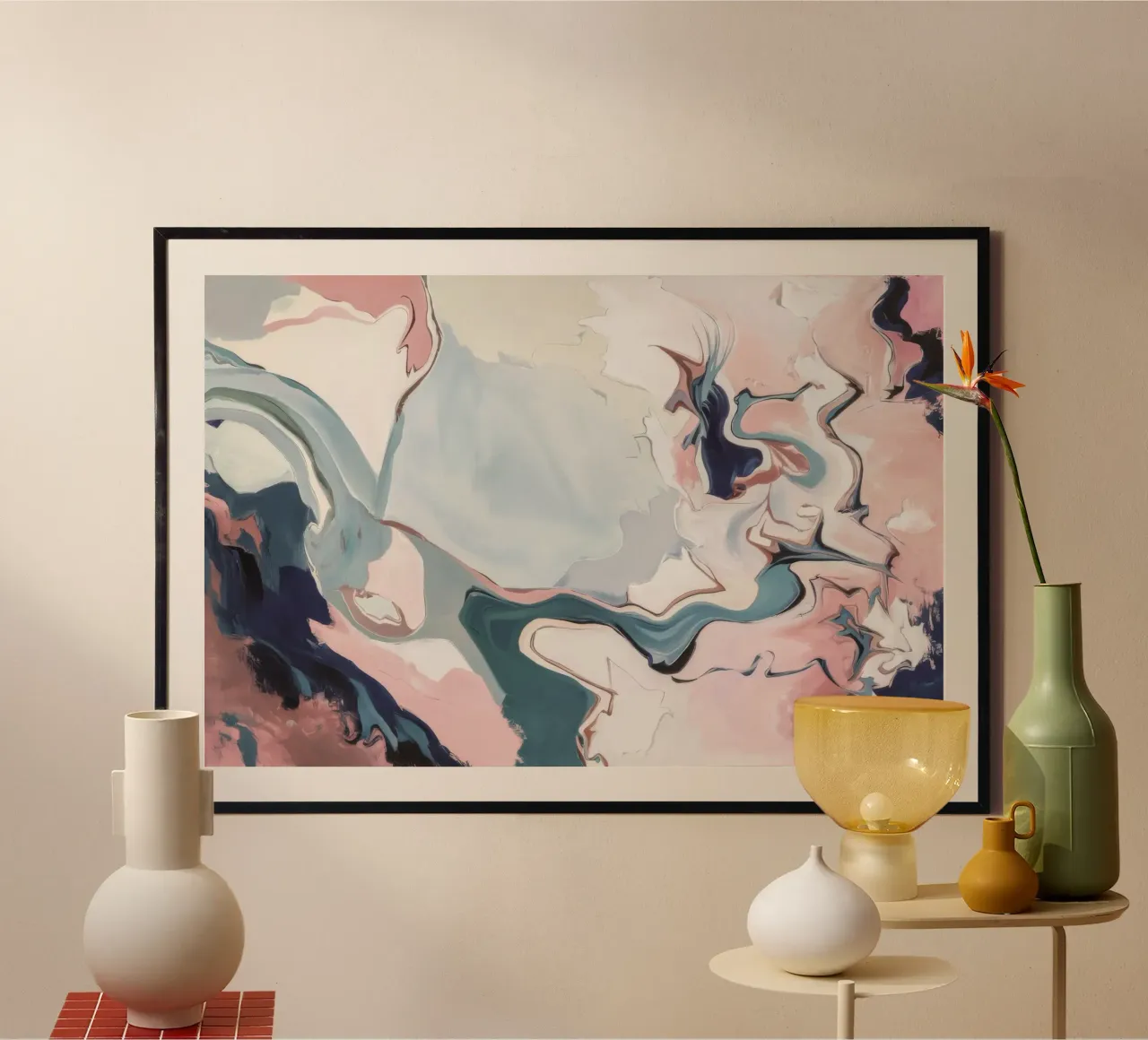 Celestial River Flow poster van Dream Spectrum