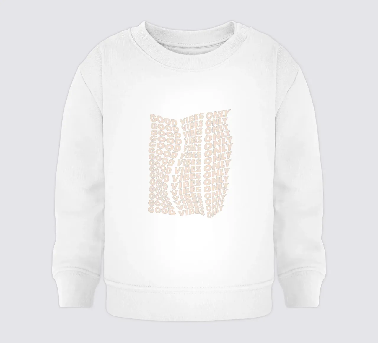 Diseño tipográfico Good Vibes Only sudadera de bebé de THE MOTIVATED TYPE