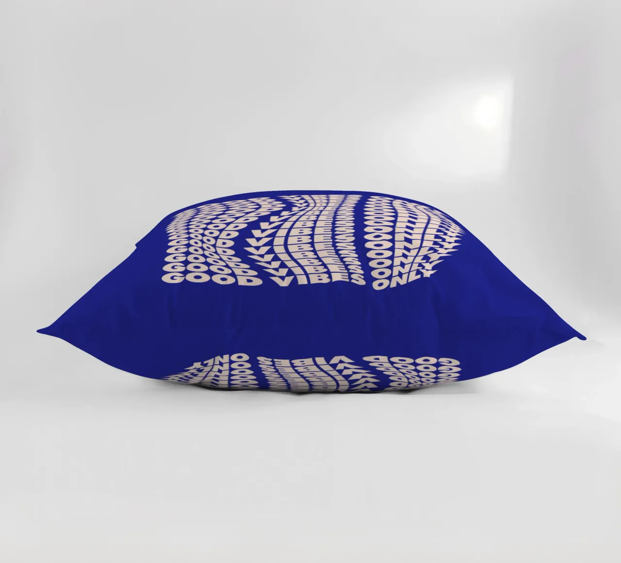 Good Vibes Only Typography Design decorative cushion by THE MOTIVATED TYPE