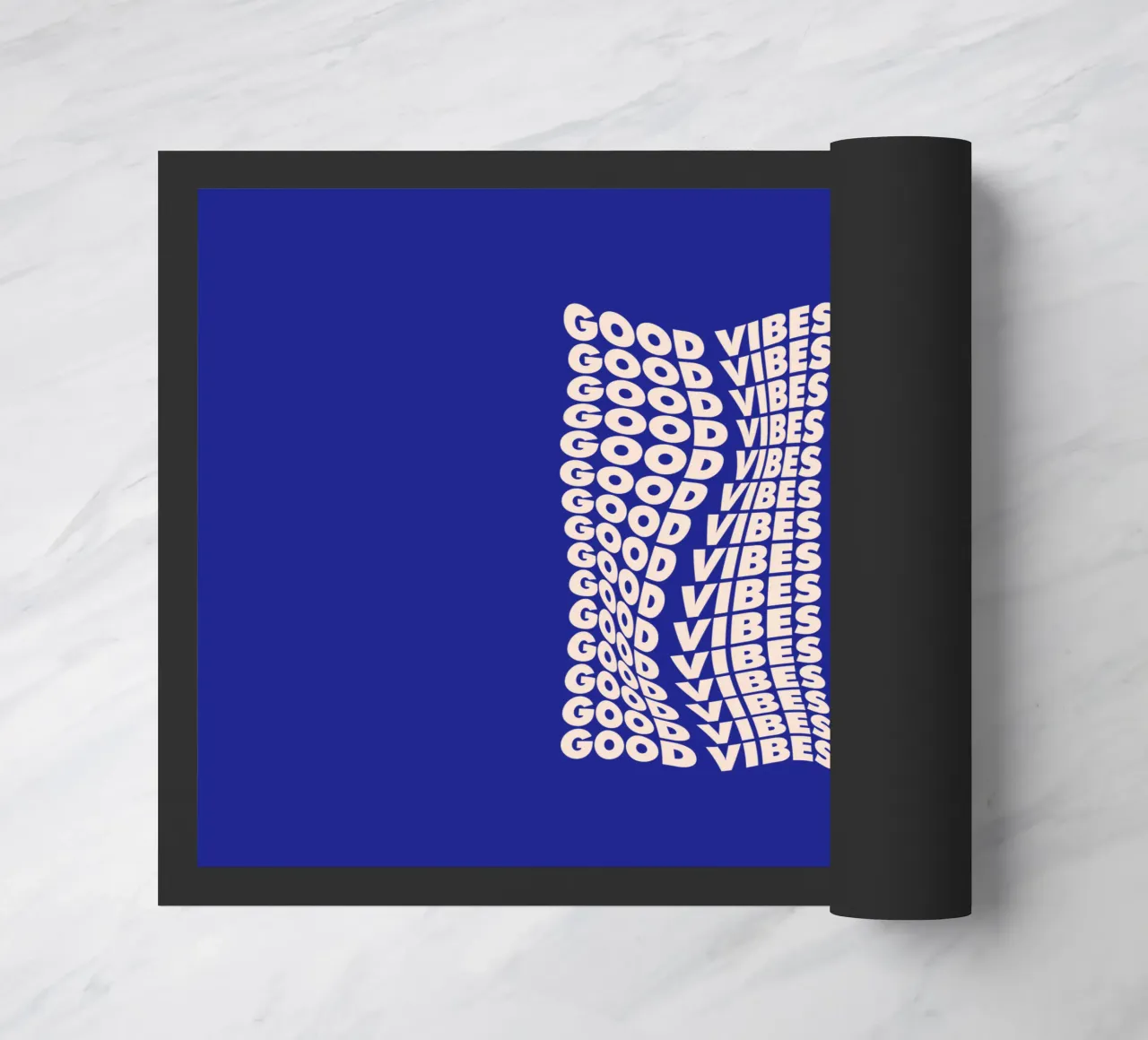 Good Vibes Only Typography Design doormat by THE MOTIVATED TYPE