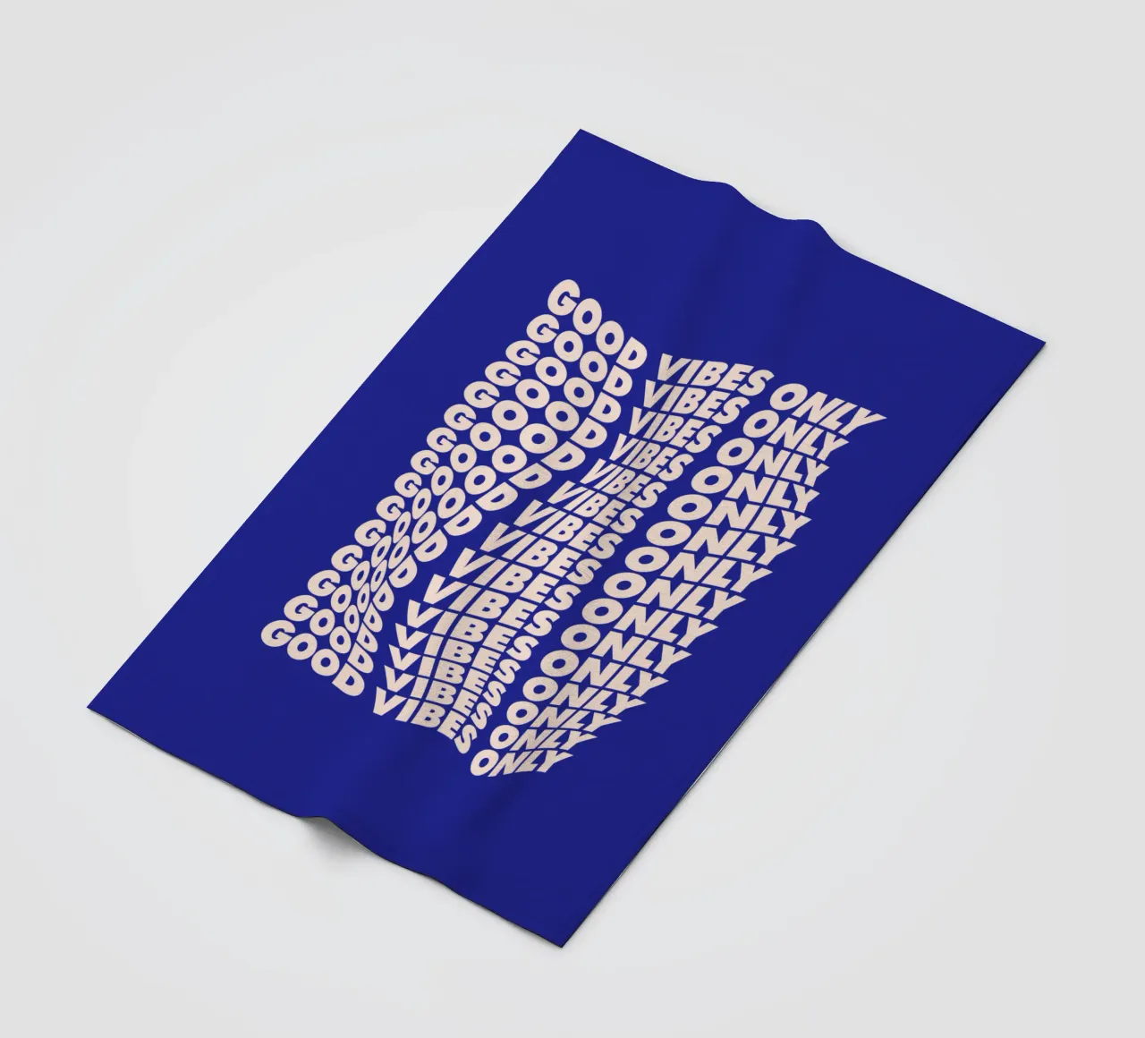 Good Vibes Only Typography Design fleece blanket by THE MOTIVATED TYPE