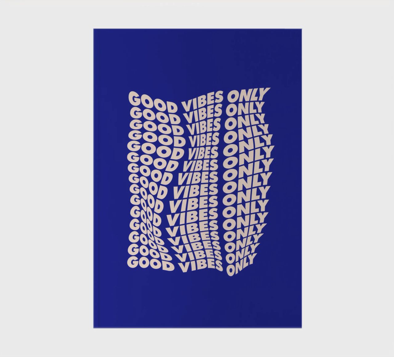 Good Vibes Only Typography Design notebook by THE MOTIVATED TYPE