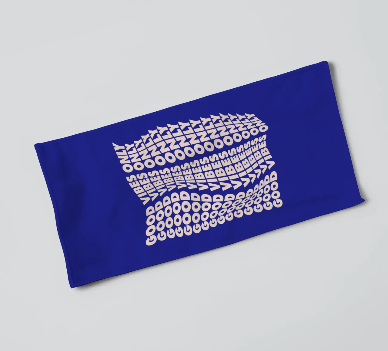 Good Vibes Only Typography Design towel by THE MOTIVATED TYPE