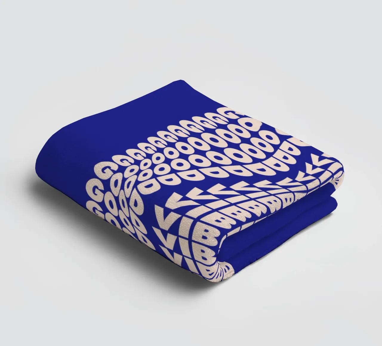 Good Vibes Only Typography Design towel by THE MOTIVATED TYPE