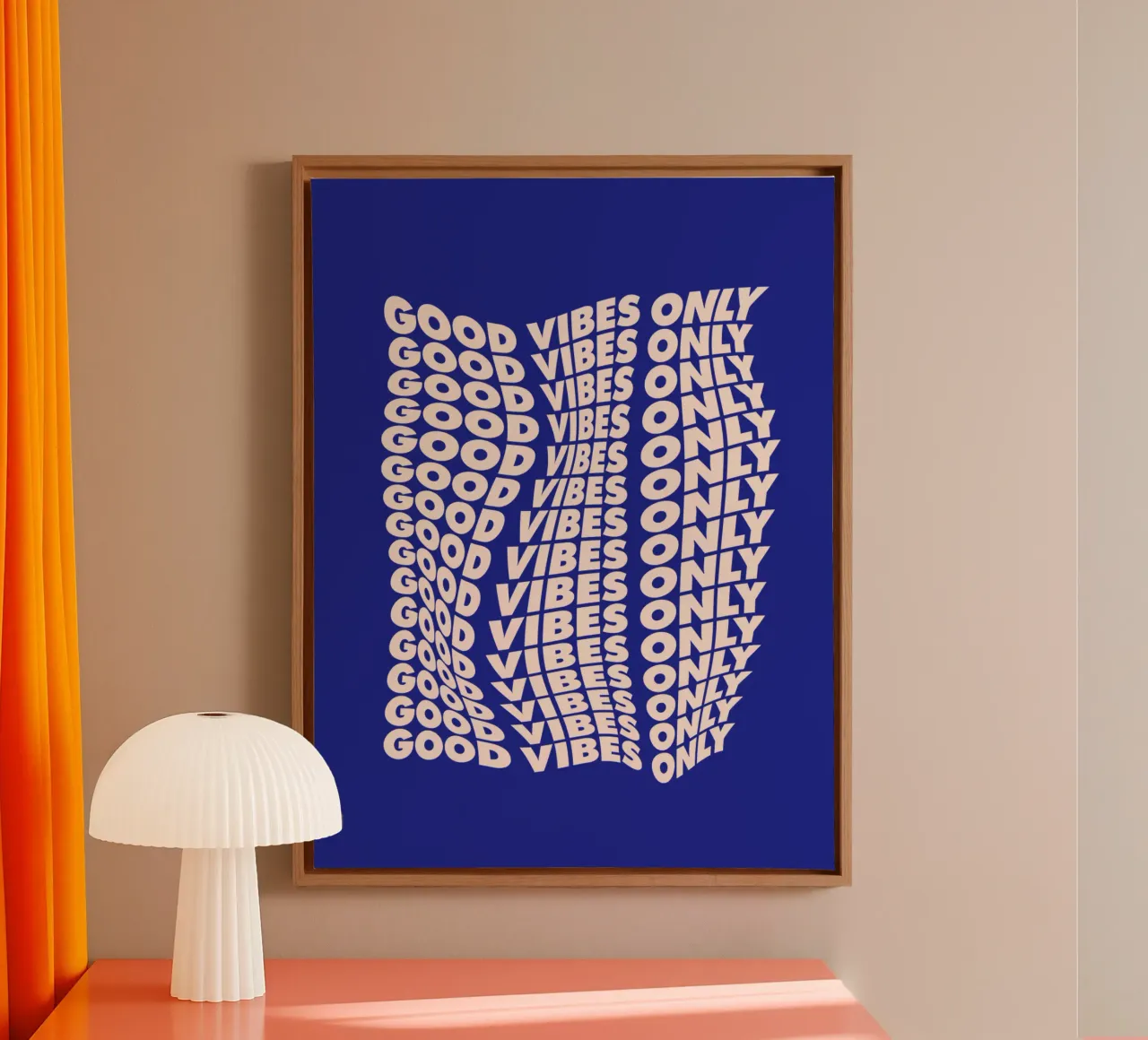 Good Vibes Only Typography Design canvas by THE MOTIVATED TYPE