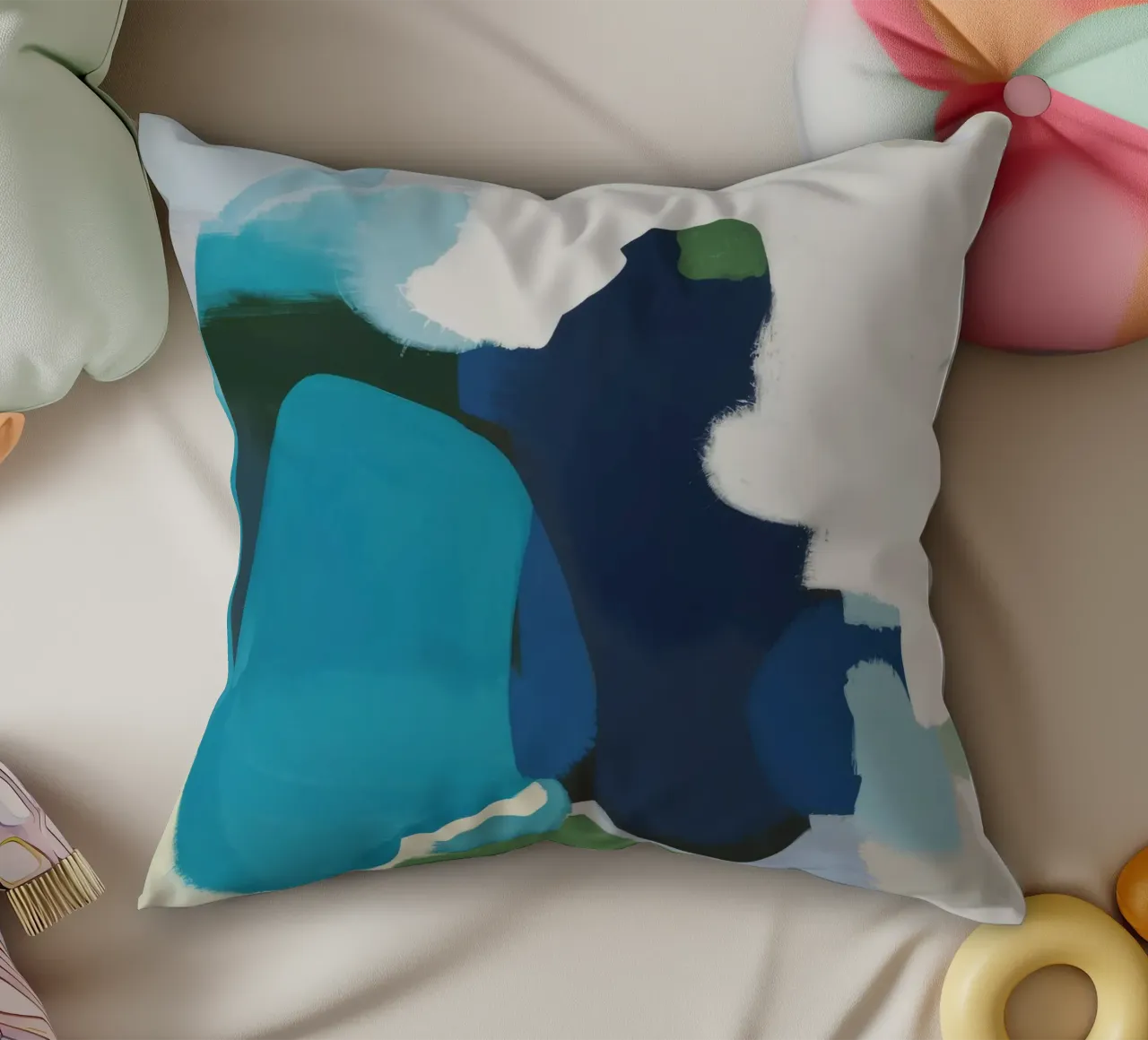 Silhouette dell'anima azzurra cuscino da Dream Spectrum