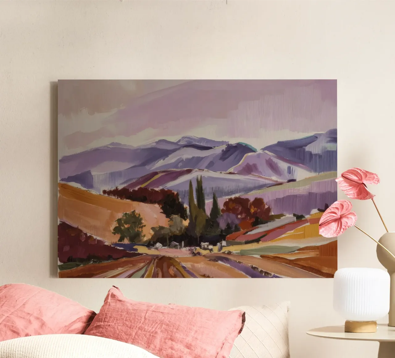Opulente vue d'automne toile avec Caisse américaine de Celestial Harmony