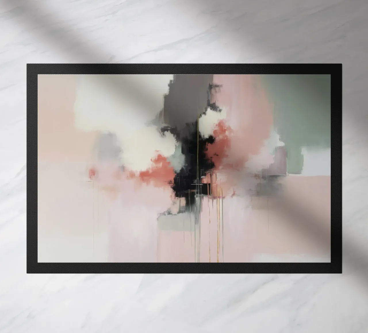 Blushing Cloud Embrace doormat by Dream Spectrum