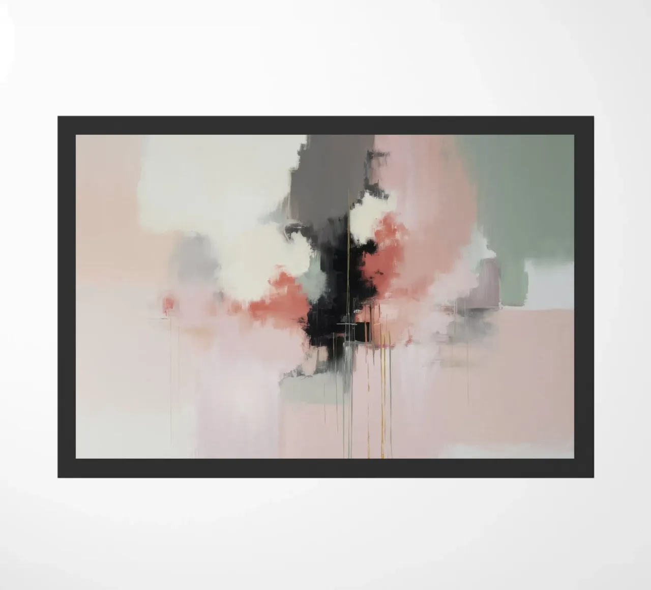 Blushing Cloud Embrace doormat by Dream Spectrum