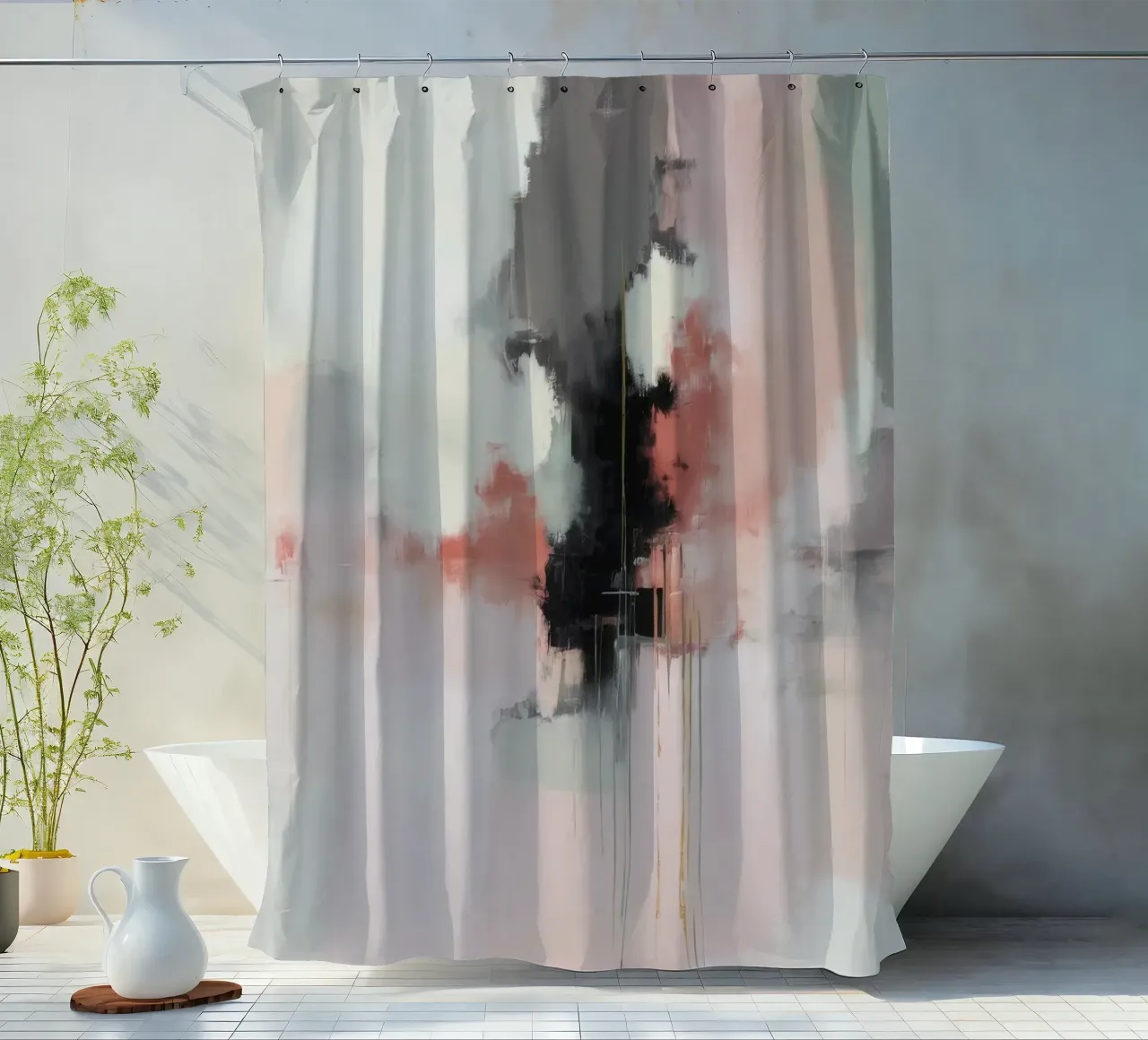 Blushing Cloud Umarmung Duschvorhang von Dream Spectrum