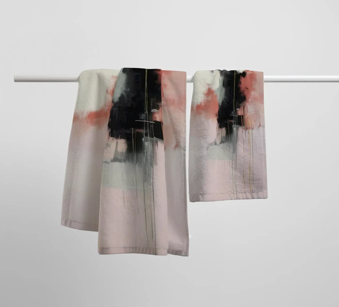 Blushing Cloud Embrace towel by Dream Spectrum