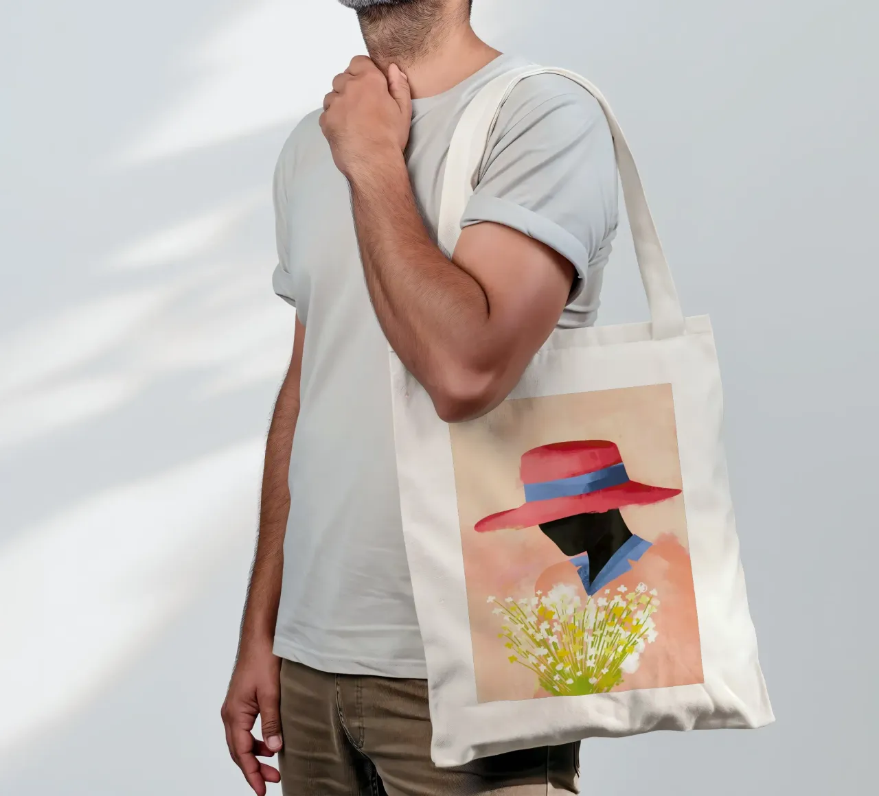 Daises II borsa in juta da Pure