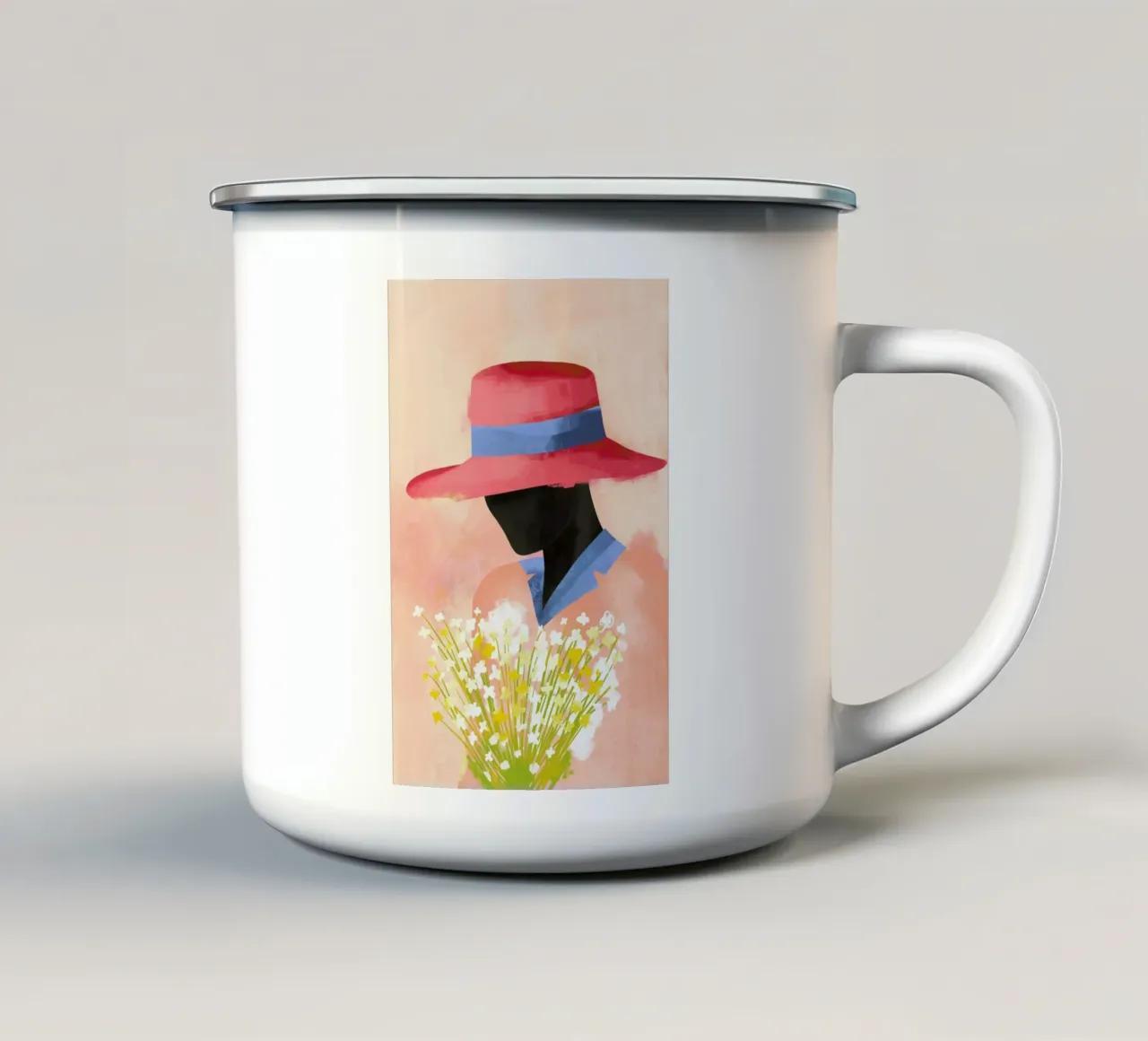 Daises II tazza in smalto da Pure