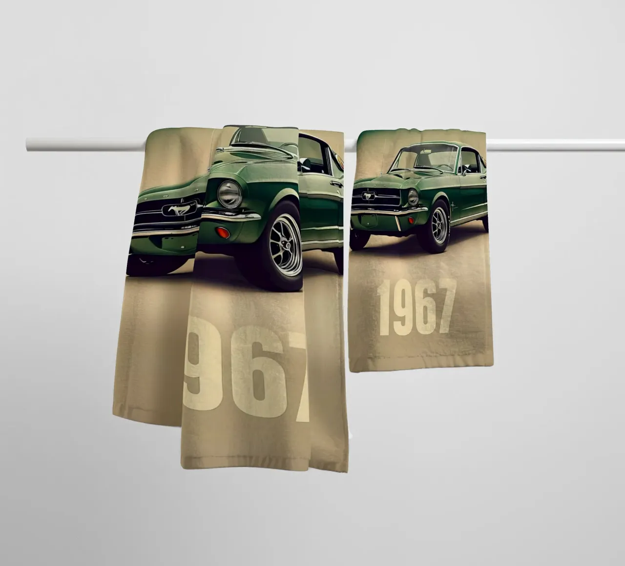 Mustang 1967 asciugamano da bagno da 🎁 ARTVI-SHOP
